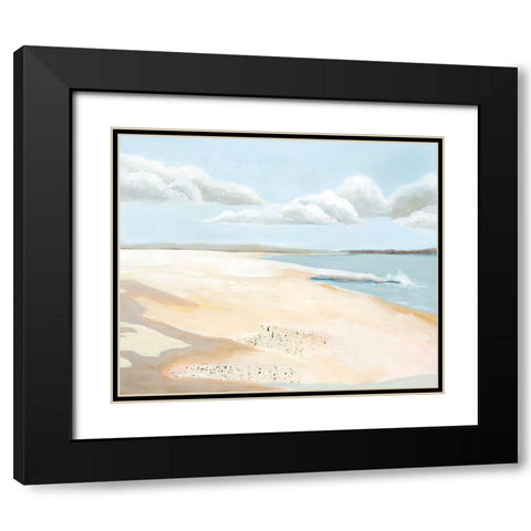 Sandy Getaway II Black Modern Wood Framed Art Print with Double Matting by Popp, Grace