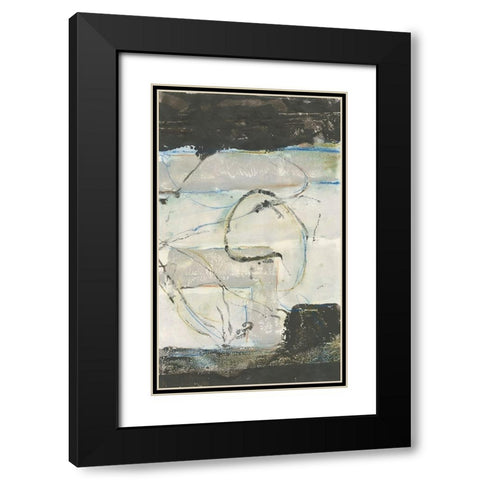Continuing Energy I Black Modern Wood Framed Art Print with Double Matting by Combs, Joyce
