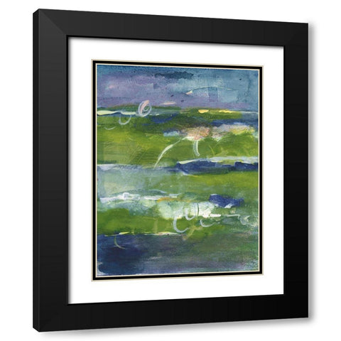 Bales of Color II Black Modern Wood Framed Art Print with Double Matting by Combs, Joyce