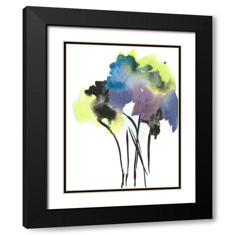 Natures Bouquet II Black Modern Wood Framed Art Print with Double Matting by Combs, Joyce