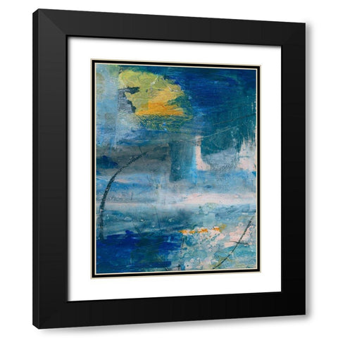 Spring Winds I Black Modern Wood Framed Art Print with Double Matting by Combs, Joyce