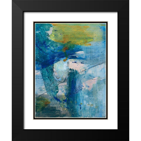 Spring Winds III Black Modern Wood Framed Art Print with Double Matting by Combs, Joyce
