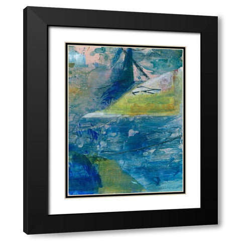 Spring Winds VI Black Modern Wood Framed Art Print with Double Matting by Combs, Joyce