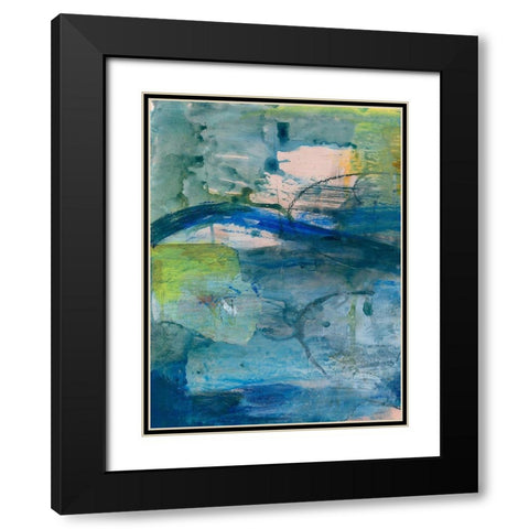 Spring Winds VIII Black Modern Wood Framed Art Print with Double Matting by Combs, Joyce