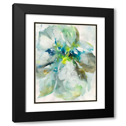 Maybe Petunias I Black Modern Wood Framed Art Print with Double Matting by Combs, Joyce