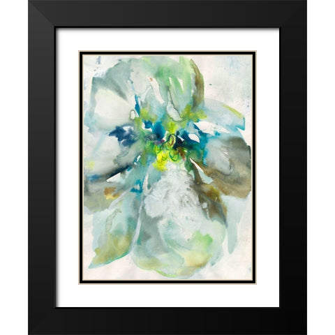 Maybe Petunias I Black Modern Wood Framed Art Print with Double Matting by Combs, Joyce