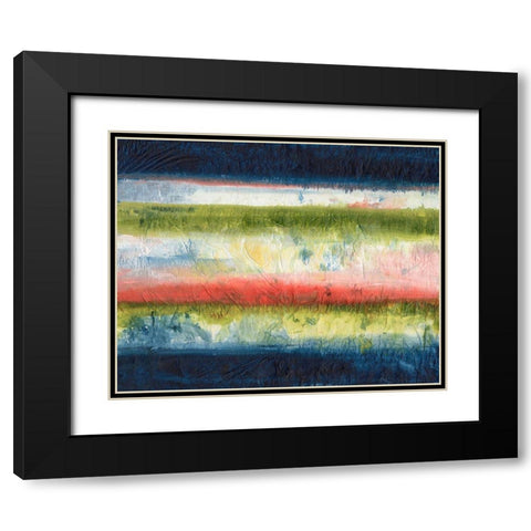 Natures Flag II Black Modern Wood Framed Art Print with Double Matting by Combs, Joyce