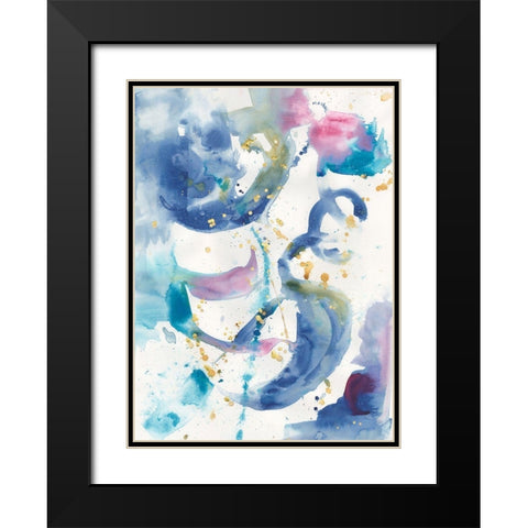 Fiesta I Black Modern Wood Framed Art Print with Double Matting by Combs, Joyce
