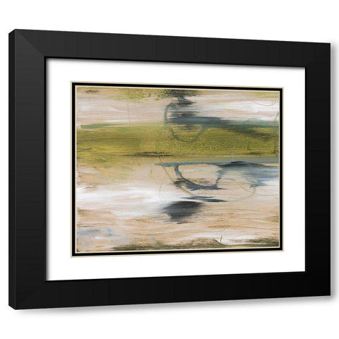 Aquatic Reflections II Black Modern Wood Framed Art Print with Double Matting by Combs, Joyce