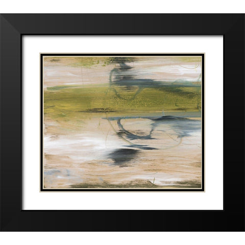 Aquatic Reflections II Black Modern Wood Framed Art Print with Double Matting by Combs, Joyce