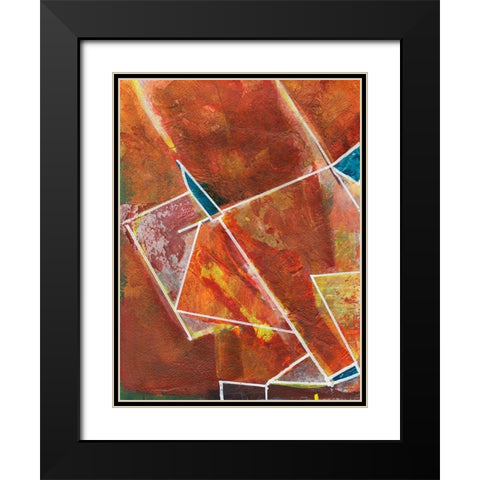 Primary Connection II Black Modern Wood Framed Art Print with Double Matting by Combs, Joyce
