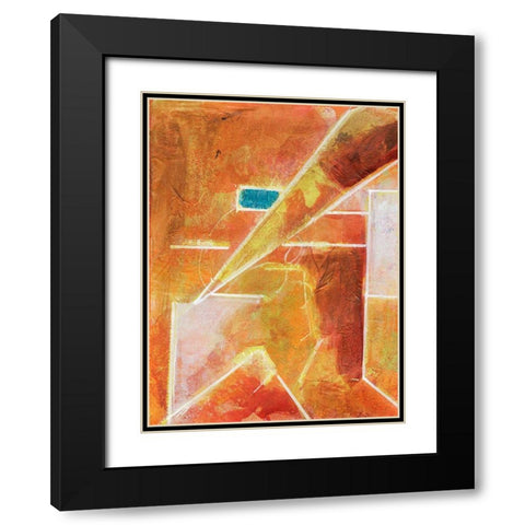 Primary Connection VI Black Modern Wood Framed Art Print with Double Matting by Combs, Joyce