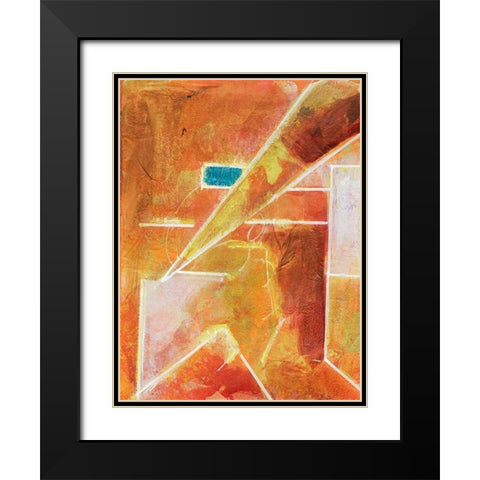 Primary Connection VI Black Modern Wood Framed Art Print with Double Matting by Combs, Joyce