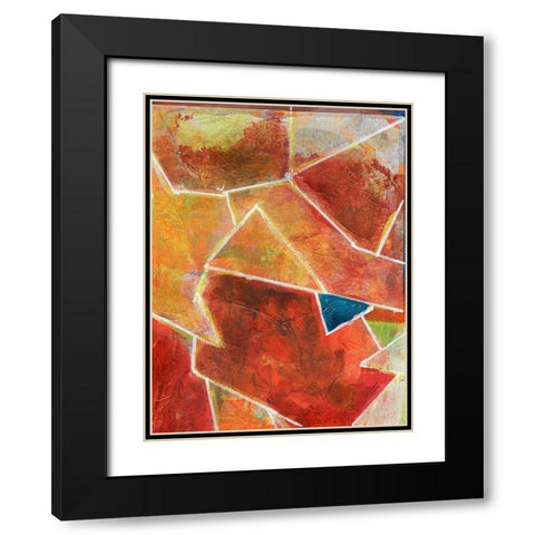 Primary Connection VII Black Modern Wood Framed Art Print with Double Matting by Combs, Joyce