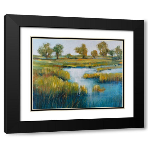 Marshland View IV Black Modern Wood Framed Art Print with Double Matting by OToole, Tim