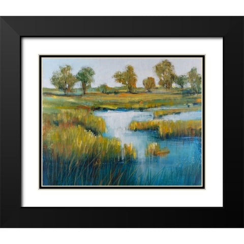 Marshland View IV Black Modern Wood Framed Art Print with Double Matting by OToole, Tim