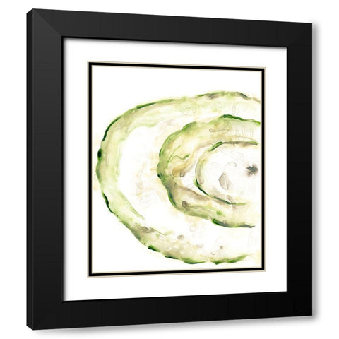 Lichen Halo V Black Modern Wood Framed Art Print with Double Matting by Vess, June Erica