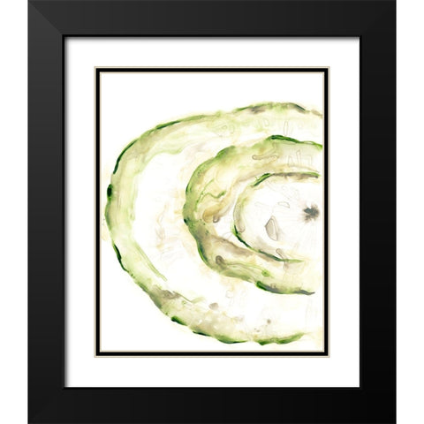 Lichen Halo V Black Modern Wood Framed Art Print with Double Matting by Vess, June Erica