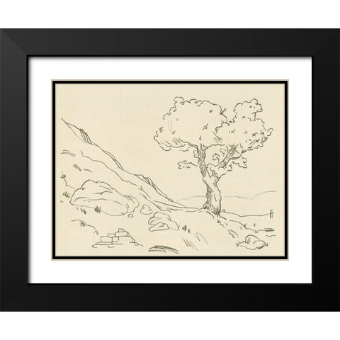 Christchurch Oak I Black Modern Wood Framed Art Print with Double Matting by Green, Jacob