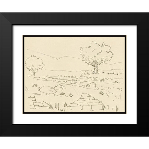 Christchurch Oak IV Black Modern Wood Framed Art Print with Double Matting by Green, Jacob
