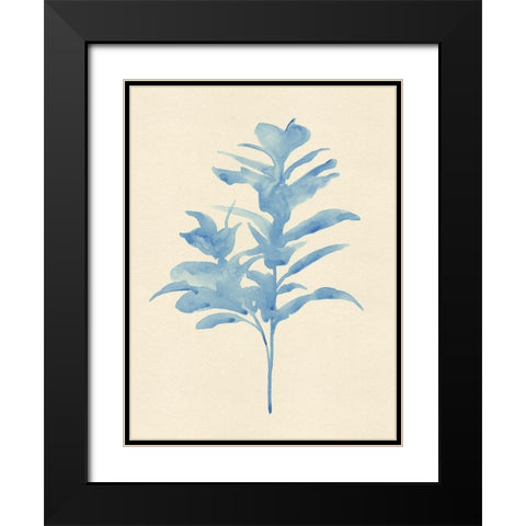Verditer Fig I Black Modern Wood Framed Art Print with Double Matting by Green, Jacob