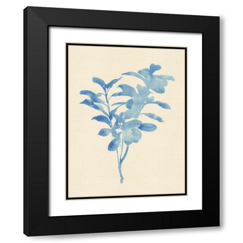 Verditer Fig II Black Modern Wood Framed Art Print with Double Matting by Green, Jacob