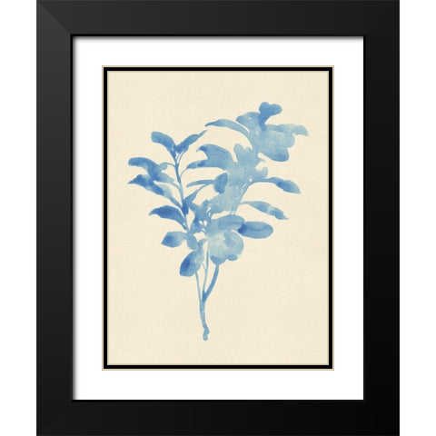 Verditer Fig II Black Modern Wood Framed Art Print with Double Matting by Green, Jacob