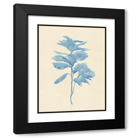 Verditer Fig III Black Modern Wood Framed Art Print with Double Matting by Green, Jacob