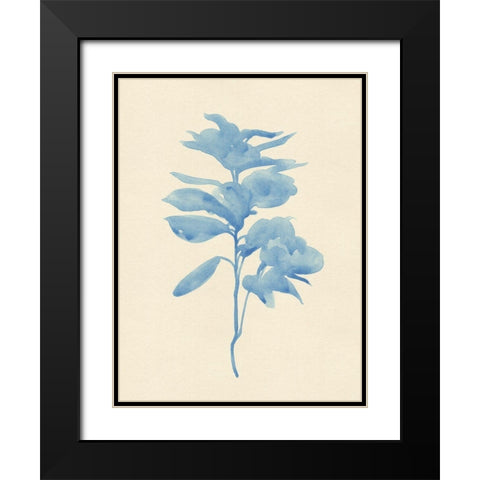 Verditer Fig III Black Modern Wood Framed Art Print with Double Matting by Green, Jacob