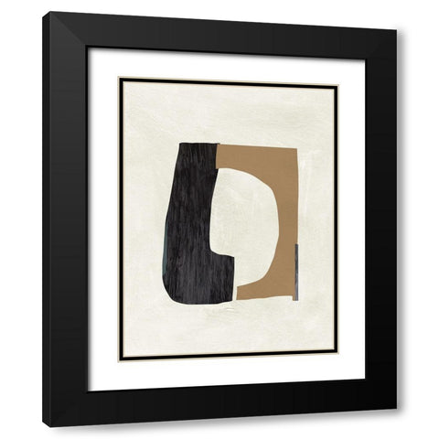 Cardboard Cutouts II Black Modern Wood Framed Art Print with Double Matting by Wang, Melissa