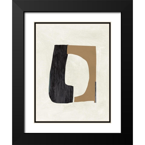 Cardboard Cutouts II Black Modern Wood Framed Art Print with Double Matting by Wang, Melissa