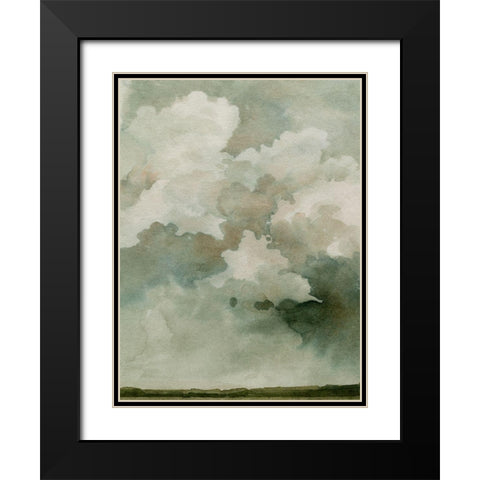 Coming Rain I Black Modern Wood Framed Art Print with Double Matting by Caroline, Emma