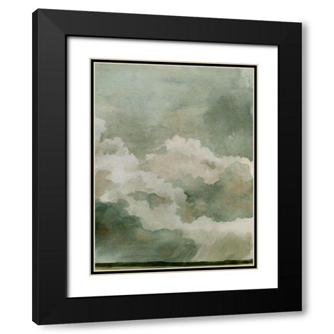 Coming Rain II Black Modern Wood Framed Art Print with Double Matting by Caroline, Emma