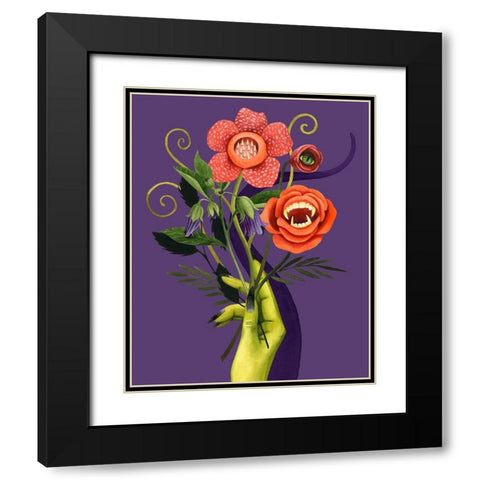 Monstrous Plants II Black Modern Wood Framed Art Print with Double Matting by Popp, Grace
