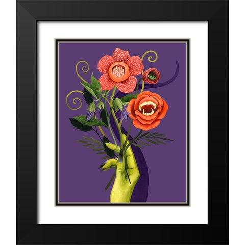Monstrous Plants II Black Modern Wood Framed Art Print with Double Matting by Popp, Grace