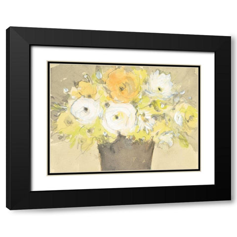 Table Bouquet I Black Modern Wood Framed Art Print with Double Matting by Dixon, Samuel