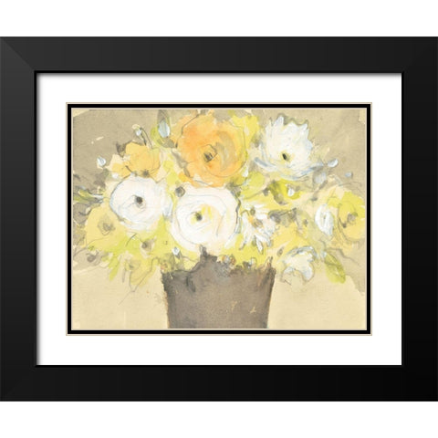 Table Bouquet I Black Modern Wood Framed Art Print with Double Matting by Dixon, Samuel