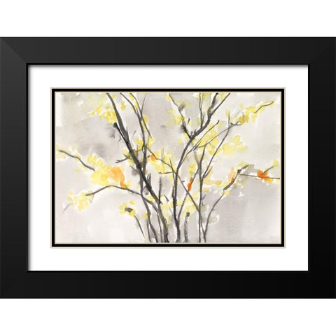 Blissful Elegance II Black Modern Wood Framed Art Print with Double Matting by Dixon, Samuel