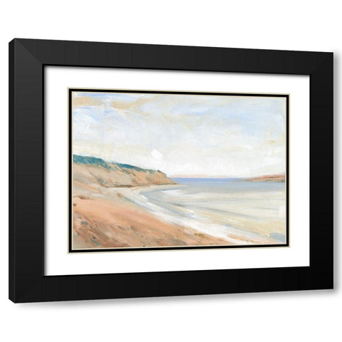 Shoreline Study I Black Modern Wood Framed Art Print with Double Matting by OToole, Tim