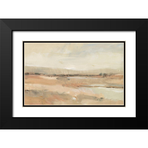 Earth Tone Landscape I Black Modern Wood Framed Art Print with Double Matting by OToole, Tim