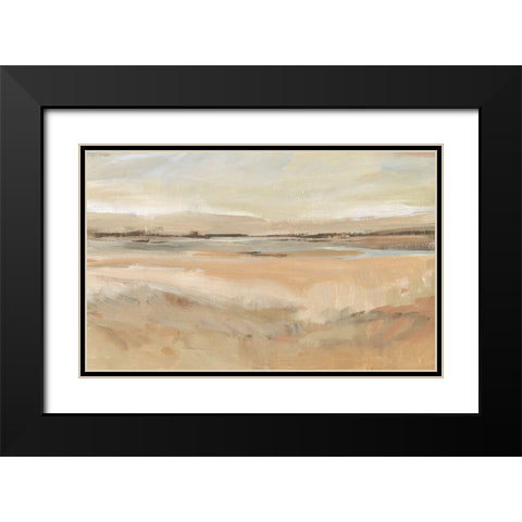 Earth Tone Landscape II Black Modern Wood Framed Art Print with Double Matting by OToole, Tim