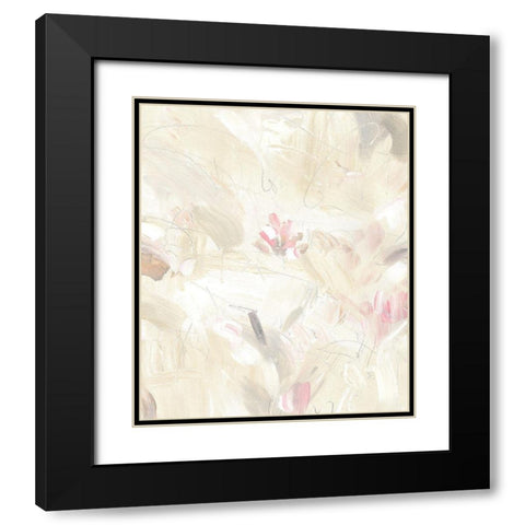 Soft Abstraction II Black Modern Wood Framed Art Print with Double Matting by OToole, Tim