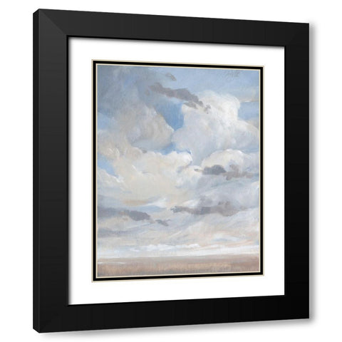 Sky Blue I Black Modern Wood Framed Art Print with Double Matting by OToole, Tim