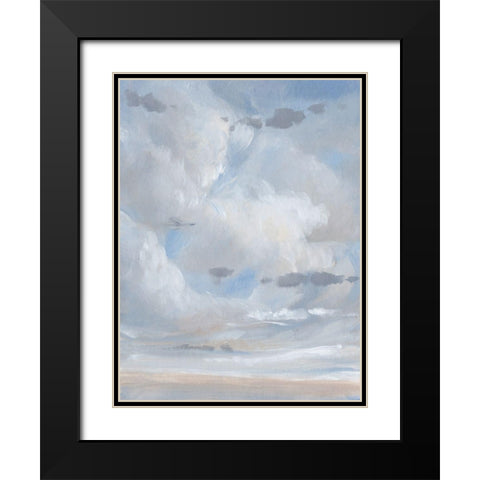 Sky Blue II Black Modern Wood Framed Art Print with Double Matting by OToole, Tim