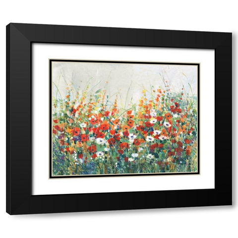 Garden in Bloom II Black Modern Wood Framed Art Print with Double Matting by OToole, Tim