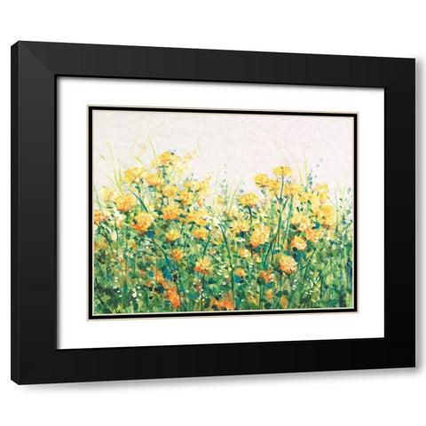 Garden in Bloom III Black Modern Wood Framed Art Print with Double Matting by OToole, Tim