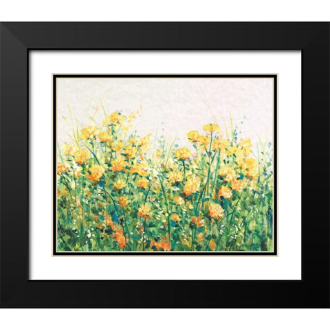 Garden in Bloom III Black Modern Wood Framed Art Print with Double Matting by OToole, Tim