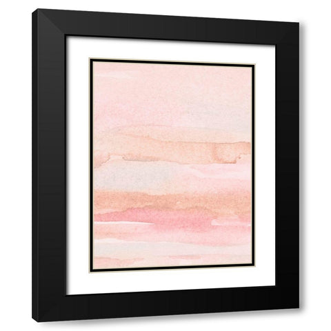 Rose Fade I Black Modern Wood Framed Art Print with Double Matting by Scarvey, Emma