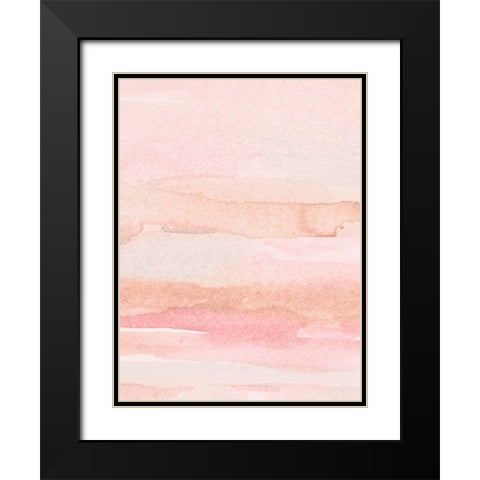 Rose Fade I Black Modern Wood Framed Art Print with Double Matting by Scarvey, Emma