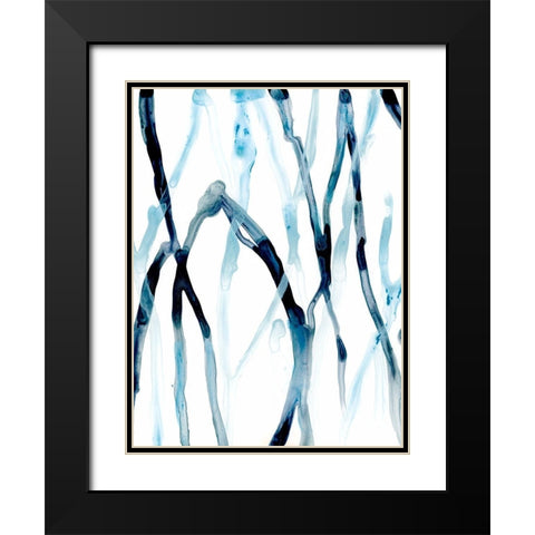 Runnel I Black Modern Wood Framed Art Print with Double Matting by Vess, June Erica